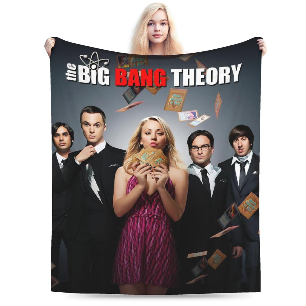 The Big Bang Theory Flannel Blanket Winter Super Warm Throw Blanket for Kids Adult Living Room Bedspread Sofa Bed Cover