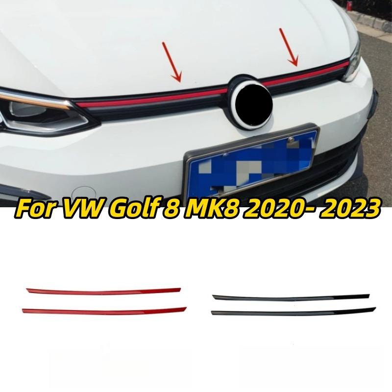 ABS Front Bumper Grille Decorative Strip for VW Golf 8 MK8 2020 2021 2022 2023