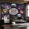 Tokyo Ghoul Wall Tapestry Aesthetic Wall Hanging Printed Fabric Blanket Decorative Tapestries For Bedroom Living Room Home Decor