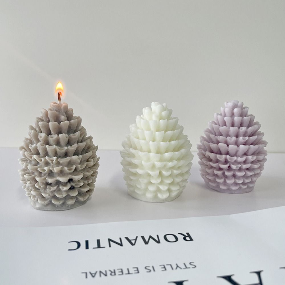 Silicone Pine Cone Mold Chocolate Mold Candle Mold Aromatic Candle Pine Cone Mould  Candle Making