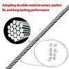 Universal Motorcycle Emergency Brake Clutch Throttle Cable Repair Kit All-in-One Stainless Steel Fix for AUTO Repair Accessories