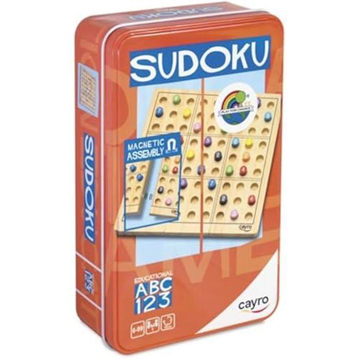Jeu de société - Cayro - Sudoku Metal Box - Grille 9x9 - Défi logique - 1 joueur