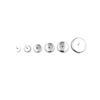 20pcs Gold Color Stainless Steel Earring Base Glass Cabochon Cameo Blank Base Settings Bezels Tray Round DIY Earrings Making