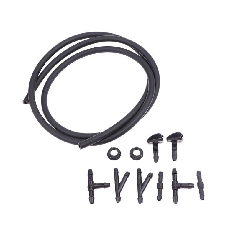 1 Set Car Dual Holes Windshield Washer Nozzle Wiper Water Spray Jet Car Windshield Wiper Washer Spray Nozzle