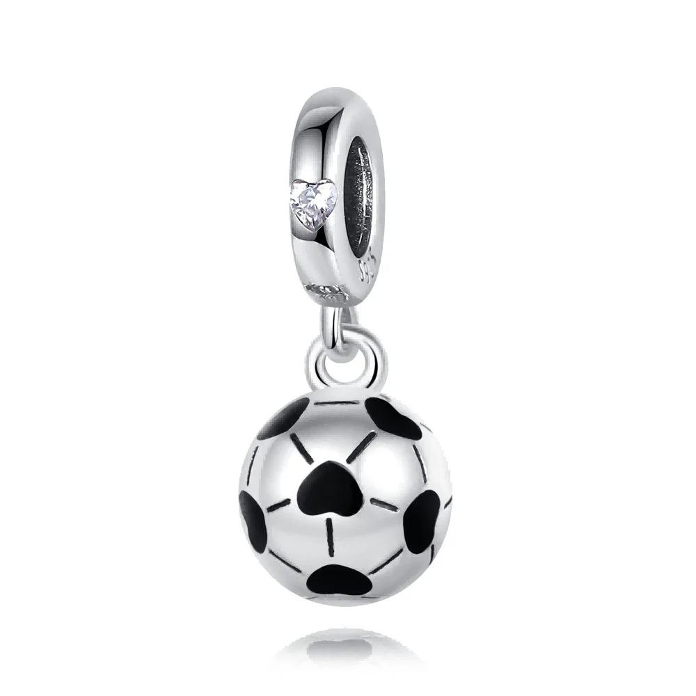 

New Original Metal Ball Charms Football Basketball Golf Earrings Beads Pendants Fit Bangle Necklace Accessory Gift Elegant Fashion Beautiful Lovely