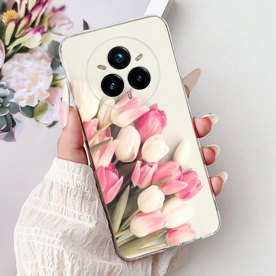

For Cover Realme 14 Pro / 14 Pro+ Plus / Realme14x India Phone Case Colorful Flower Butterfly Lxuru Women Fashion Soft Silicone Realme 14 Pro Plus