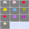 Single Stem Hydrangea, 72 Pieces - Wedding Flower Wall Decoration, Furniture Ornament, Flower Arrangement Material