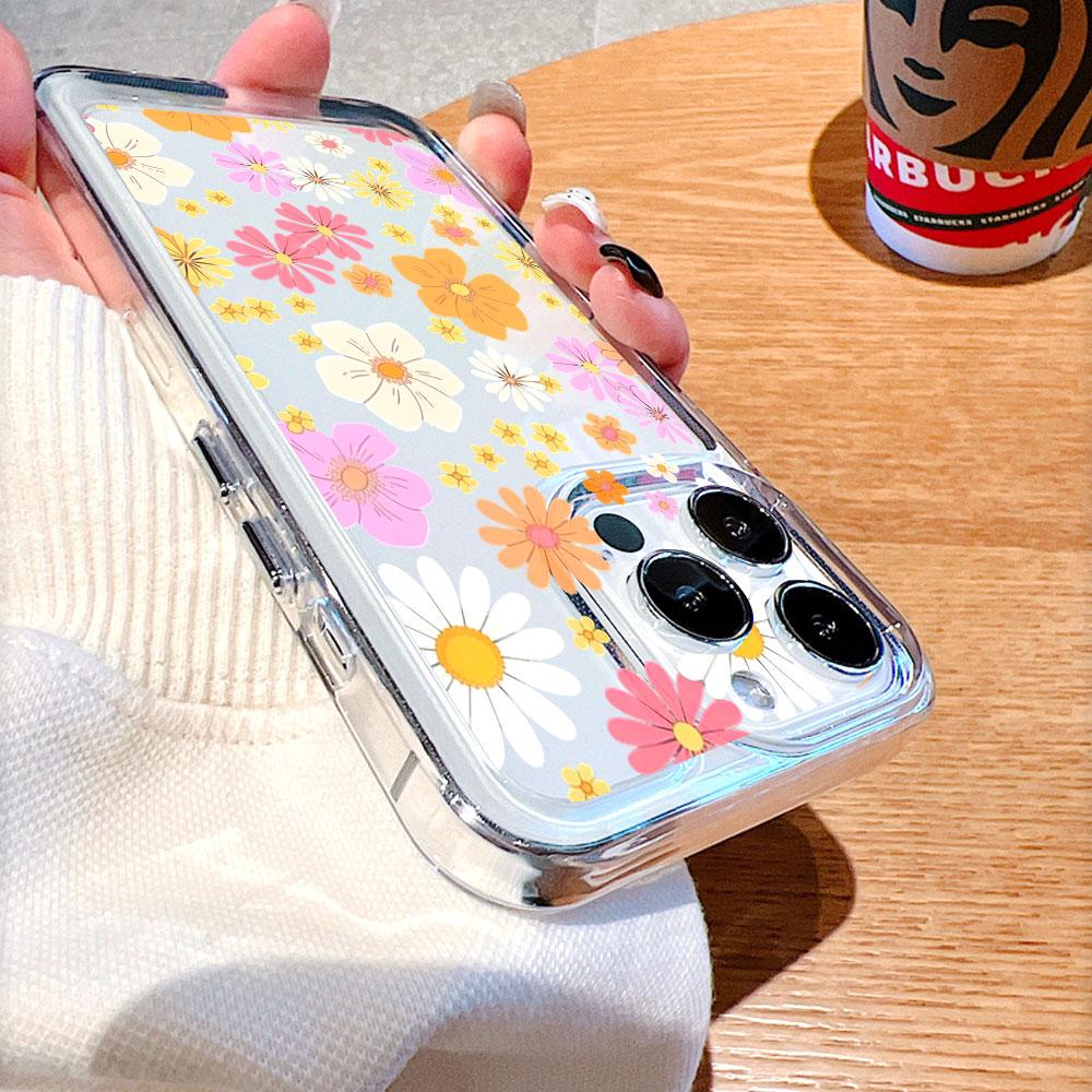 Buntes Gänseblümchen-Muster Handyhülle für Xiaomi Redmi Note 15 14 13 12 11 10 9 8 7 Pro Plus Weiche stoßfeste Schutzhülle