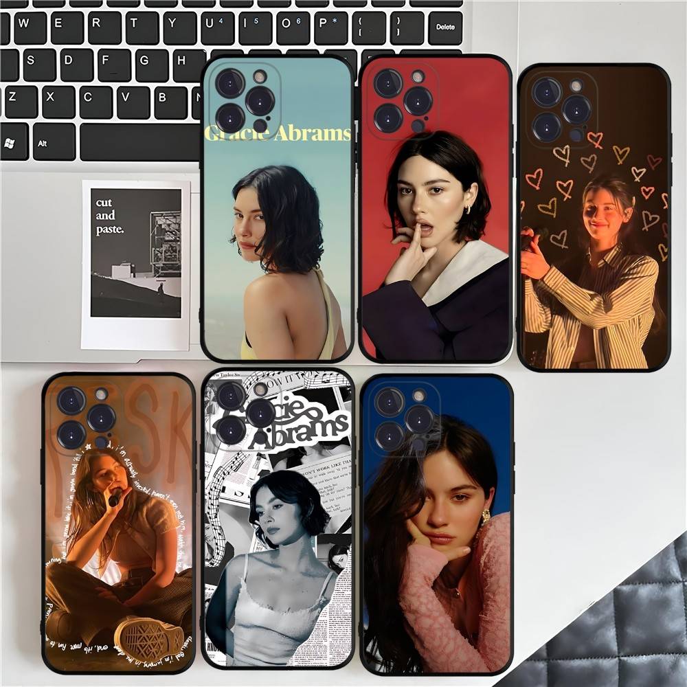Popular G-gracie Singer A-abrams Black Soft Phone Case For IPhone 16 15 14 13 11 12 17 Pro Max Mini Plus
