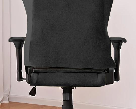 Elastic Cover For Gaming Chair Black Velvet Gaming Chair
