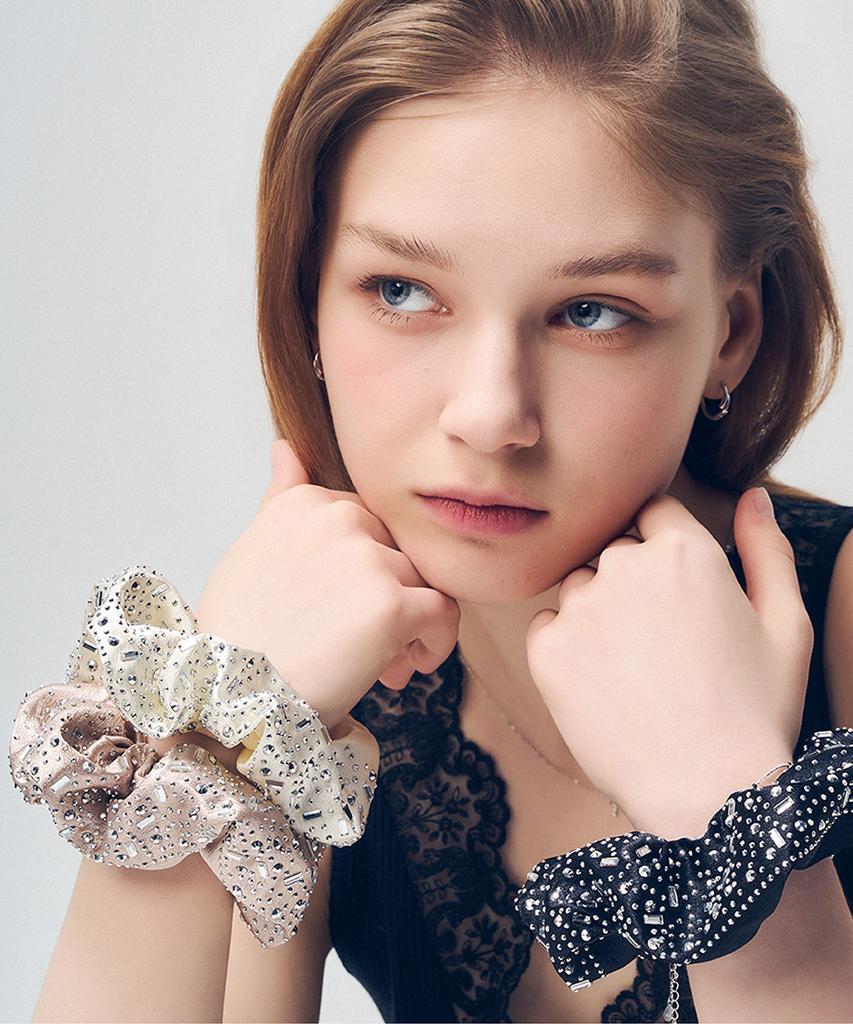Dana Burton Jamie Crystal Scrunchie