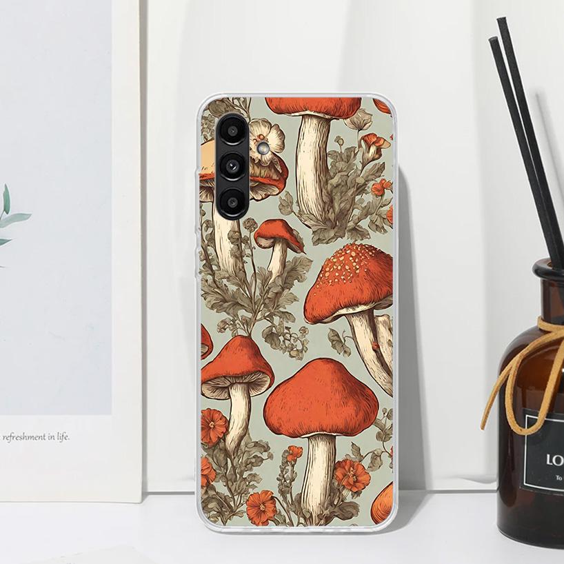 Colorful Mushroom Phone Case For Samsung Galaxy A17 A37 A57 A16 A26 A36 A56 A15 A25 A35 A55 A14 A24 A34 A54 A13 A23 A33 A53 A07