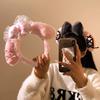 Cute Hair Bands Autumn Winter Plush Headbands Hair Clips Princess Girls' Headwear Lace Big Pink Bow Hair Accessories