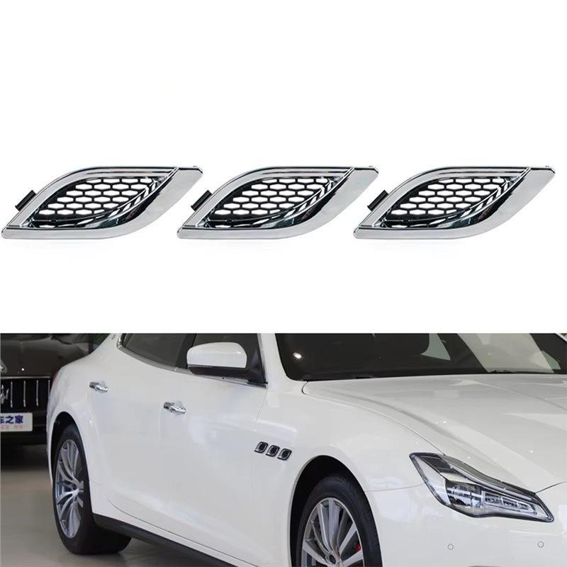 Precise For Quattroporte 2014-2020 Car Front Side Grille Air Intake Fender Vents Grill 670010339 670010340