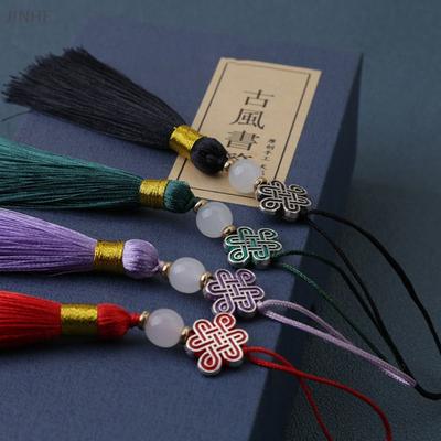 Colorful Chinese Knot Tassel Pendant Chinese Style Craft Tassel Phone Case Pendant Hanging Decoration Bookmark Hanger