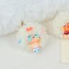 Customizable Mengli Marshmallow Doll Keychain with Curly Hair - Cute Cartoon Phone Strap & Bag Accessory Gift