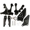 Motorcycle Front Rider Foot Pegs Footrests Bracket Set For KAWASAKI ZX636 2005-2006 ZX6R 2005-2008