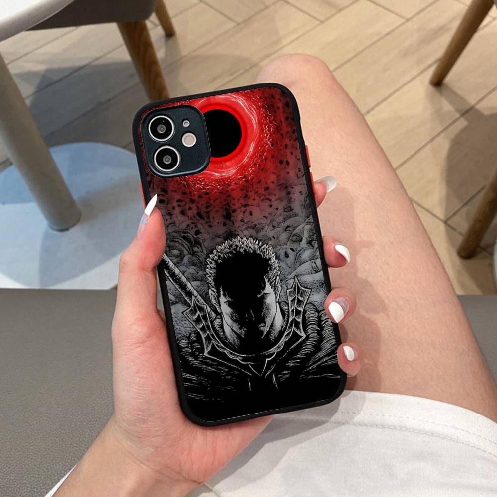 Berserk Guts Hot Anime Phone Case For IPhone 16 15 14 11 12 13 Pro Max Plus 12 XS Max Back Cover Matte Case