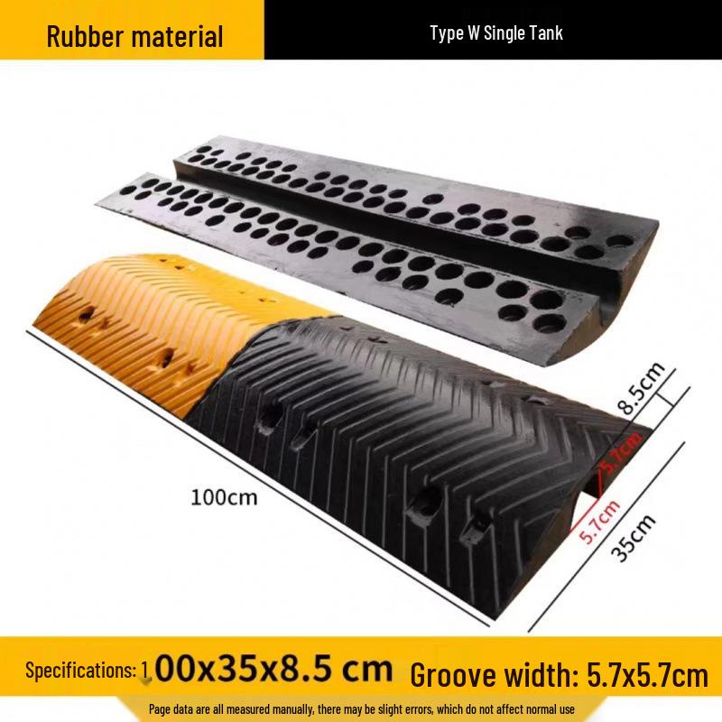 High Load Capacity Rubber Speed Bump for Car & Road Safety