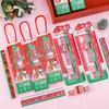 Original Cute Christmas Stationery Set for Elementary Students - Includes Eraser, Pencil Sharpener, and Five-in-One Pencil Set