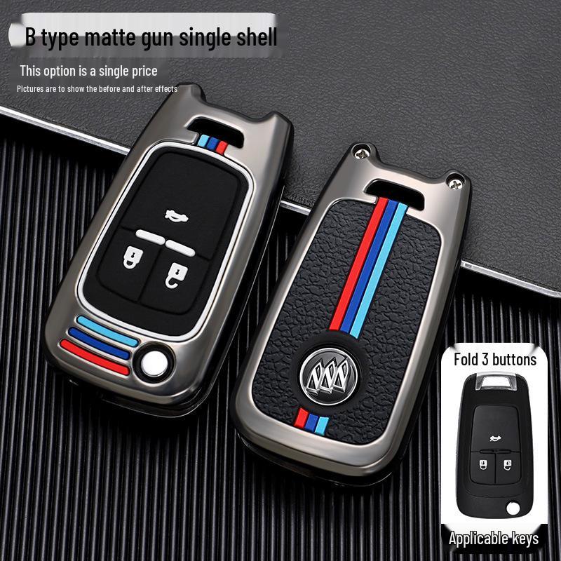 Buick Car Key Case Cover for Models: New Excelle, Verano, GT, Velite, Envision, Enclave, GL8, LaCrosse, GL6, Encore