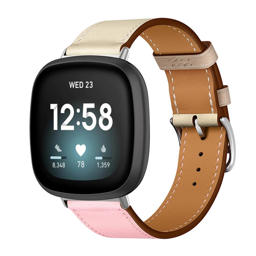 Leather Bracelet Strap For Fitbit Versa 4 3 2 1 Versa Lite Smart Watch Wristband Replacement Strap For Fitbit Sense/sense 2 Watchband
