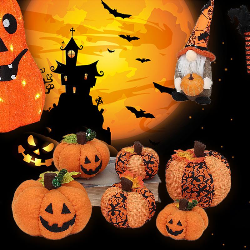 Pumpkin Plush Halloween Toy Simulation Home Desktop Decoration Party Gift Props