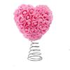 Heart Shaped Tree with Preserved Roses Foam Ornament for Wedding Table Centerpiece Romantic Home Event Decoration