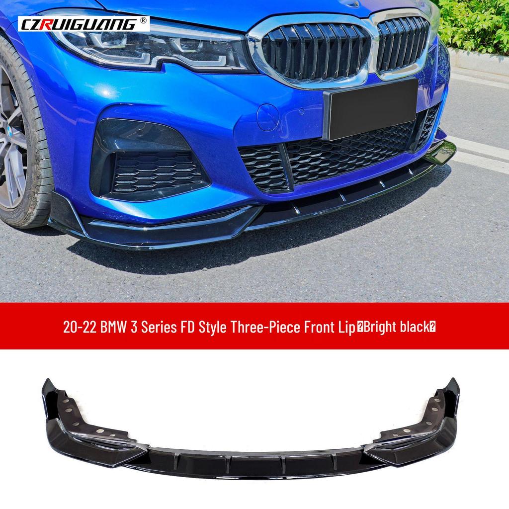 Compatible with 20-22 BMW 3 Series G20: Front Splitter, Lip, Rear Spoiler Body Kit, Corner Spoilers.