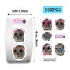500 Stück/Rolle Traurige Hamster Aufkleber Cartoon Niedliche Tier Aufkleber DIYs Handy Gitarre Laptop Notizbuch Koffer Aufkleber Kinder Spielzeug
