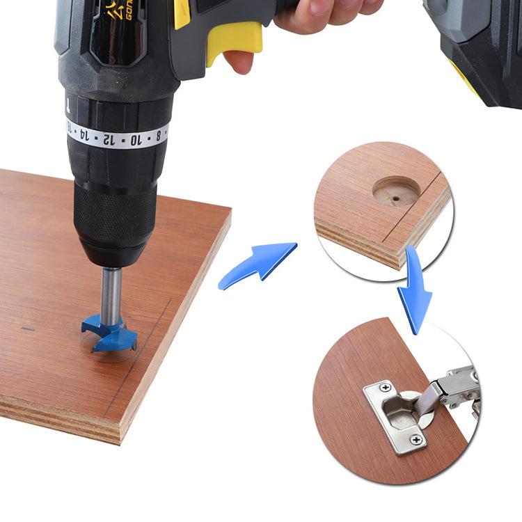 35mm Concealed Hinge Jig, Cabinet Door Hinge Hole Drilling Locator Installation Template Tool