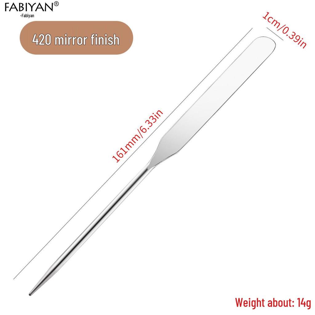 Double-Ended Stainless Steel Foundation Mixing & Scraper Tool