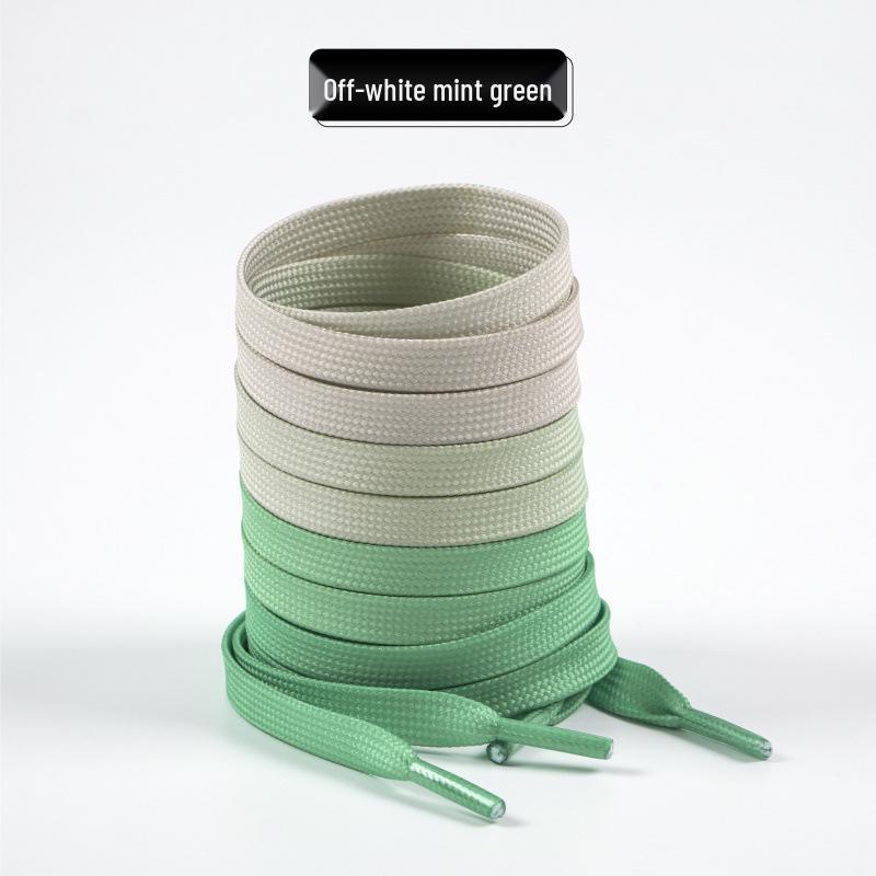 Colorful Gradient Shoelaces for Air Force 1, Skate, and White Casual Shoes (1 Pair)