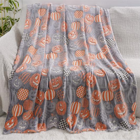 Halloween Couch Throw Blanket for Sofa - Soft Cozy Decorative Blanket for Living Room Bedroom (S128)