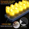 12-Pack Rechargeable LED Candles with Remote Control led Lamp Flameless Christmas Valentine Wedding Church Home Table Decoration