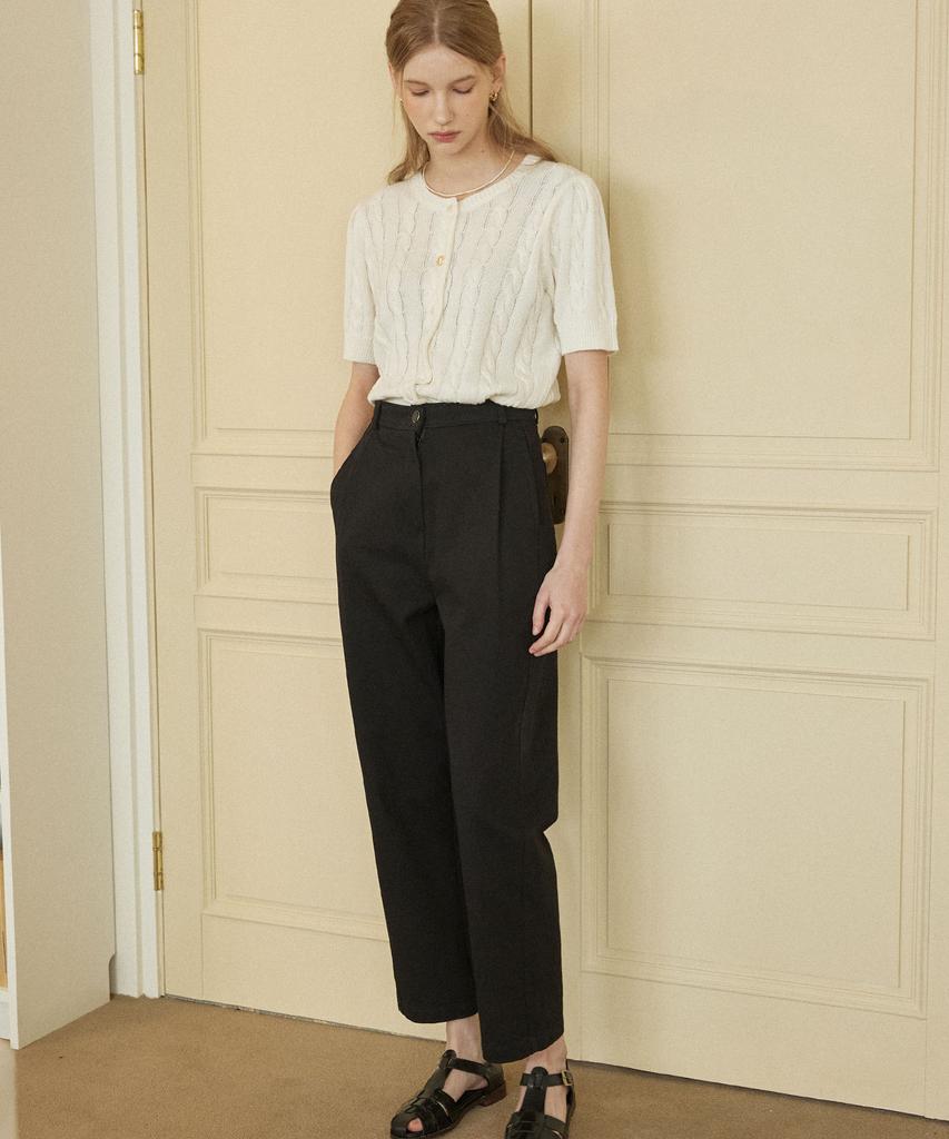 NONLOCAL Tomboy Cotton Pants - Black