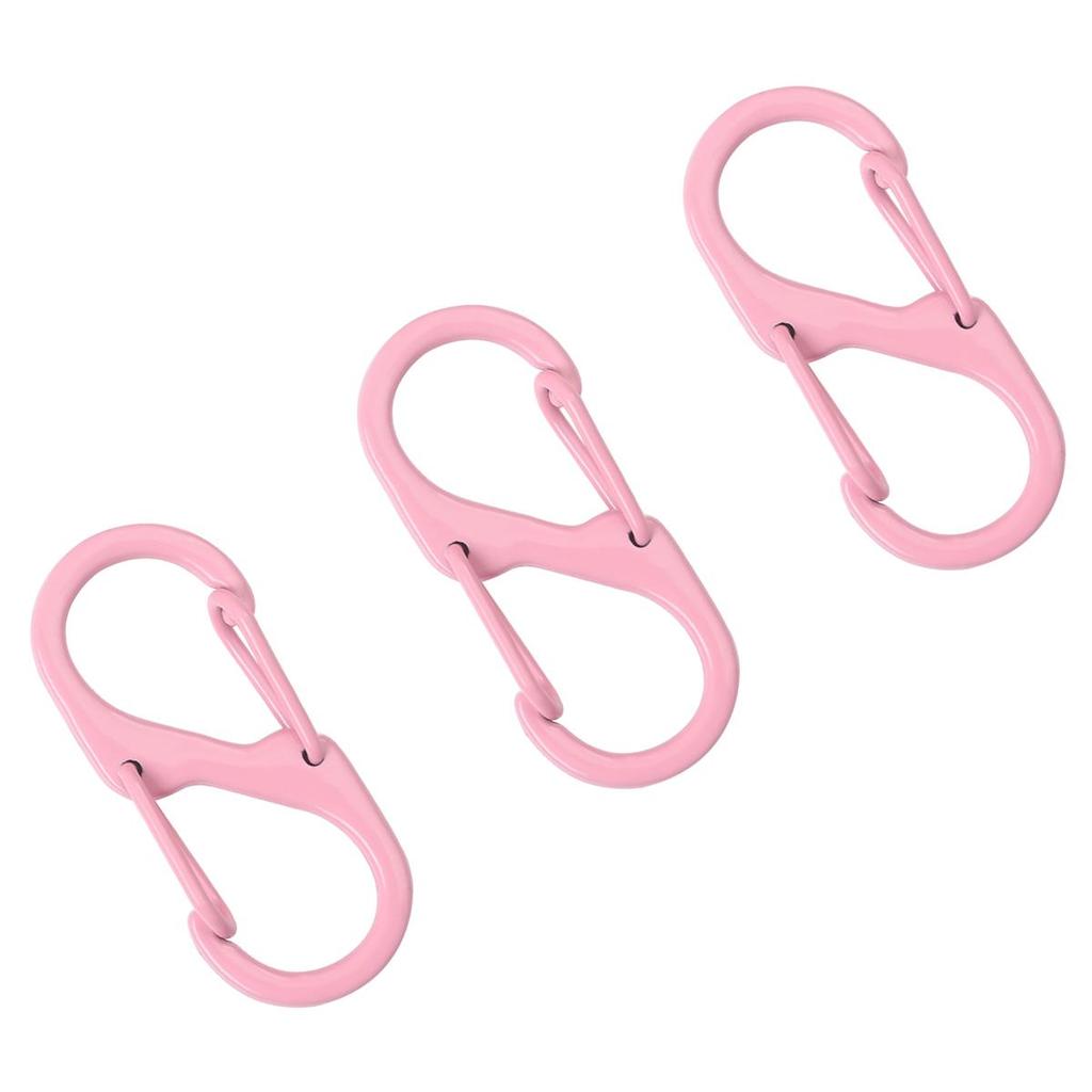 4-50Pcs Alloy+Iron Spray Paint Double S Buckle Clasps For Key Bag Accessories