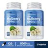 Pslalae White Mulberry Leaf Extract Capsules, 10:1 Extract, 5000 mg White Mulberry Leaf, Overall Health, Suitable for Adults