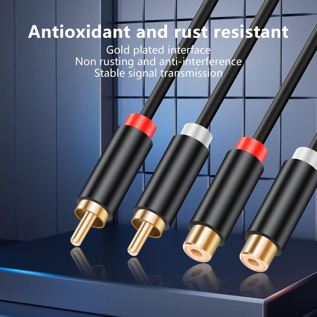 CERRXIAN RCA Noise Isolator RCA Audio Noise Canceller Ground Loop Noise Isolator Use Jack Audio Cable To Eliminate Hum Noise In Car Stereo Audio/Home