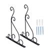 Outdoor Hanging Brackets Durable Steel Wall Hook for Bird Feeder Lanterns with Screws