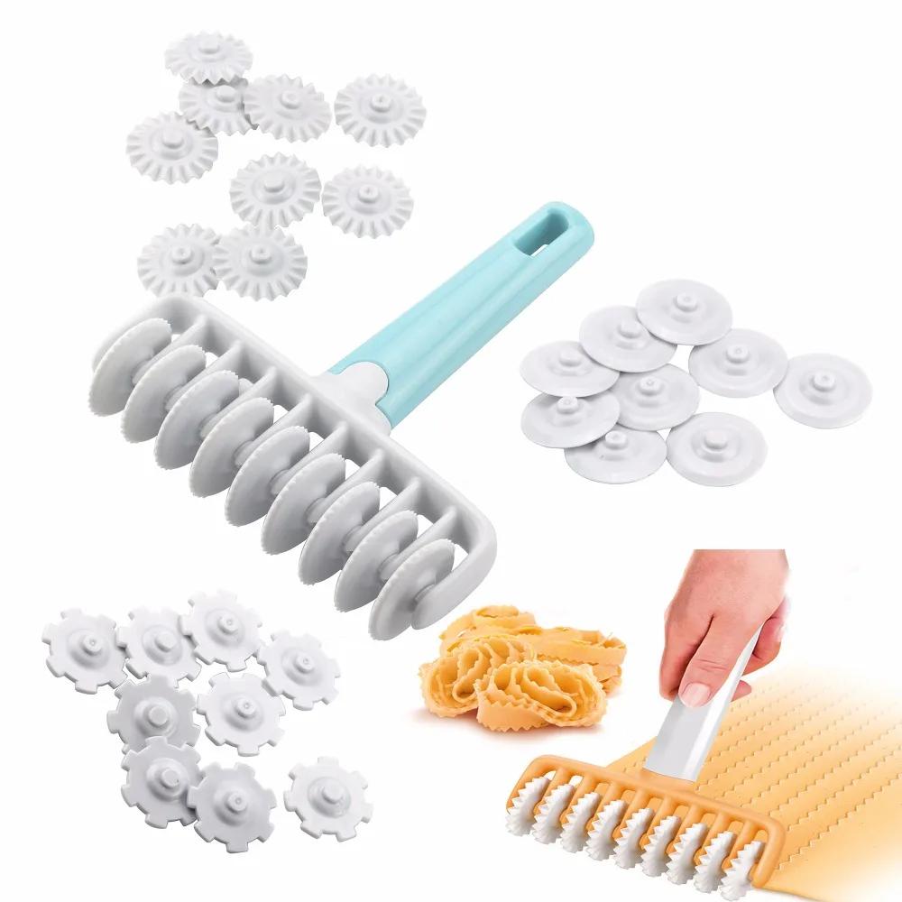37 Pieces / Set of Kitchen Baking Tools Fondant Ribbon Cutter, 4 Different Gear Embosser Set for Cake Dough Cutter Pastry Tools