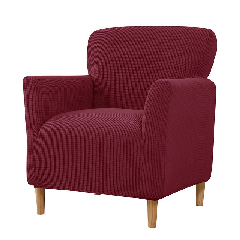 1Pc Armchair Cover Removable Stretch Tub Arm Chair Slipcover Solidastic Single Sofa Slipcovers For Study Bar Counter