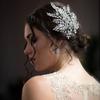 Rhinestone Bridal Handmade Headwear for European & American Weddings - Side Updo and Evening Dress Accessory A320