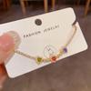 Exquisite Gold-Plated Zircon Heart Bracelet: Versatile, Luxury Bangle for Women