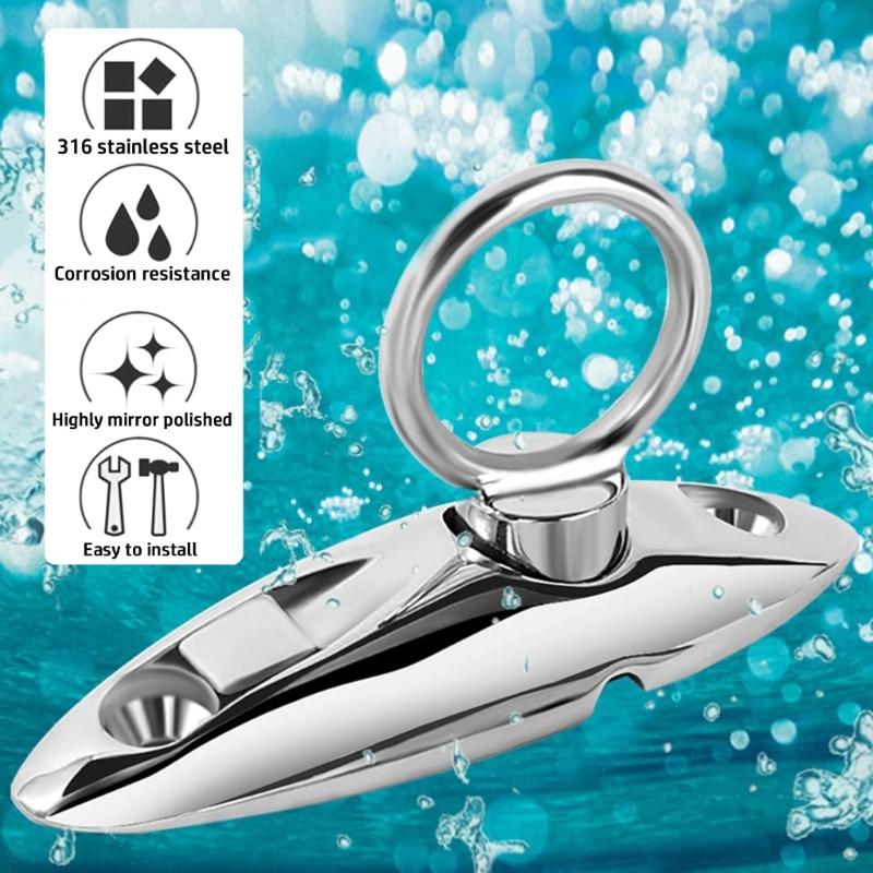 2pc Stainless Steel Hanger Quick Release Marine Fenders Holder Hanger Bimini Top Fitting Hardware Swivel Side Mount Hinge