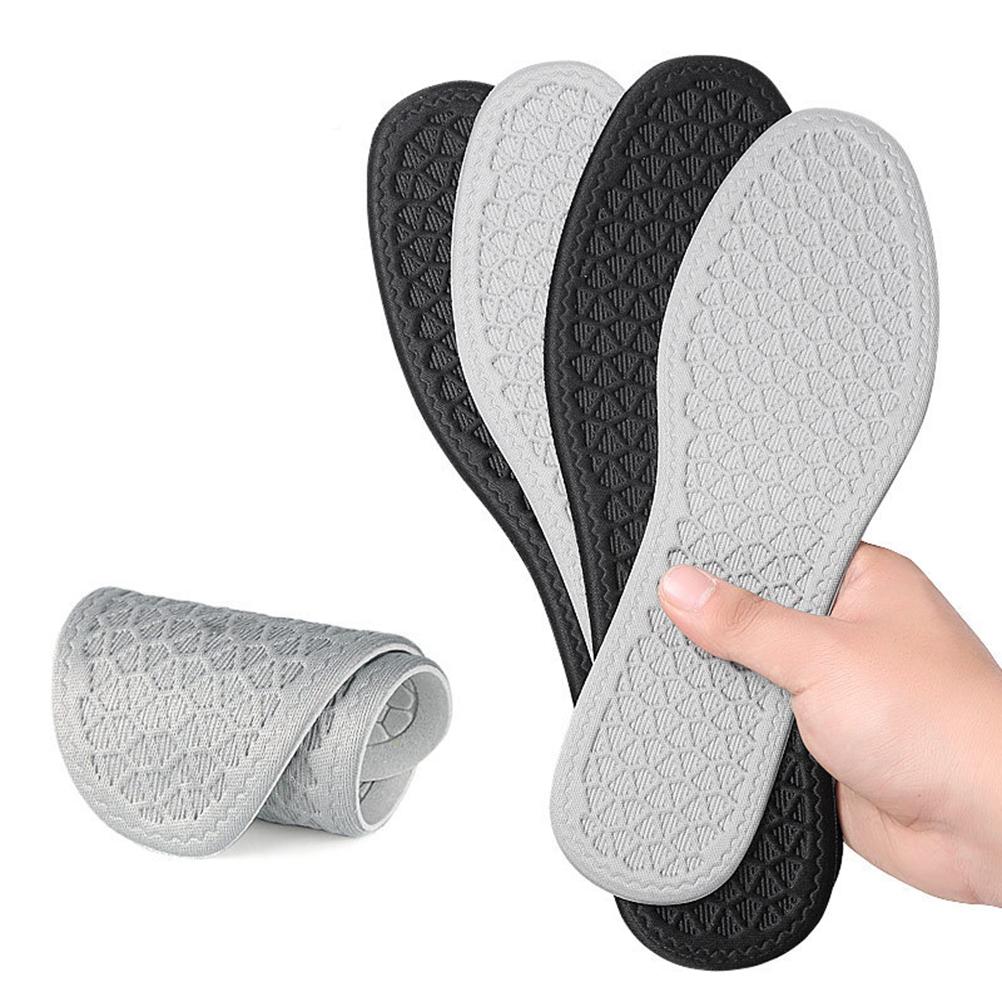 3 Pairs Breathable Shoe Insoles Inserts Trimmable Soft Cushioning Walking Comfort Sport Insoles Shock Absorbing