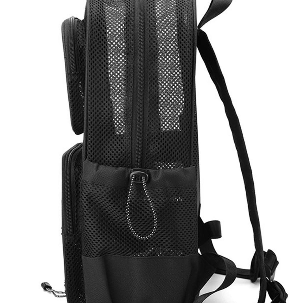 Schoolbag Japanese Niche Transparent Backpack Personalized Schoolbag Mesh Backpack Solid Color Trendy Bag High-end Atmosphere 1011 New