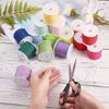1 set of 28 rolls of nylon thread, nylon rope, jewelry beaded thread, for weaving jewelry production, mixed color 0.8mm about 45 meters/roll 28 colors