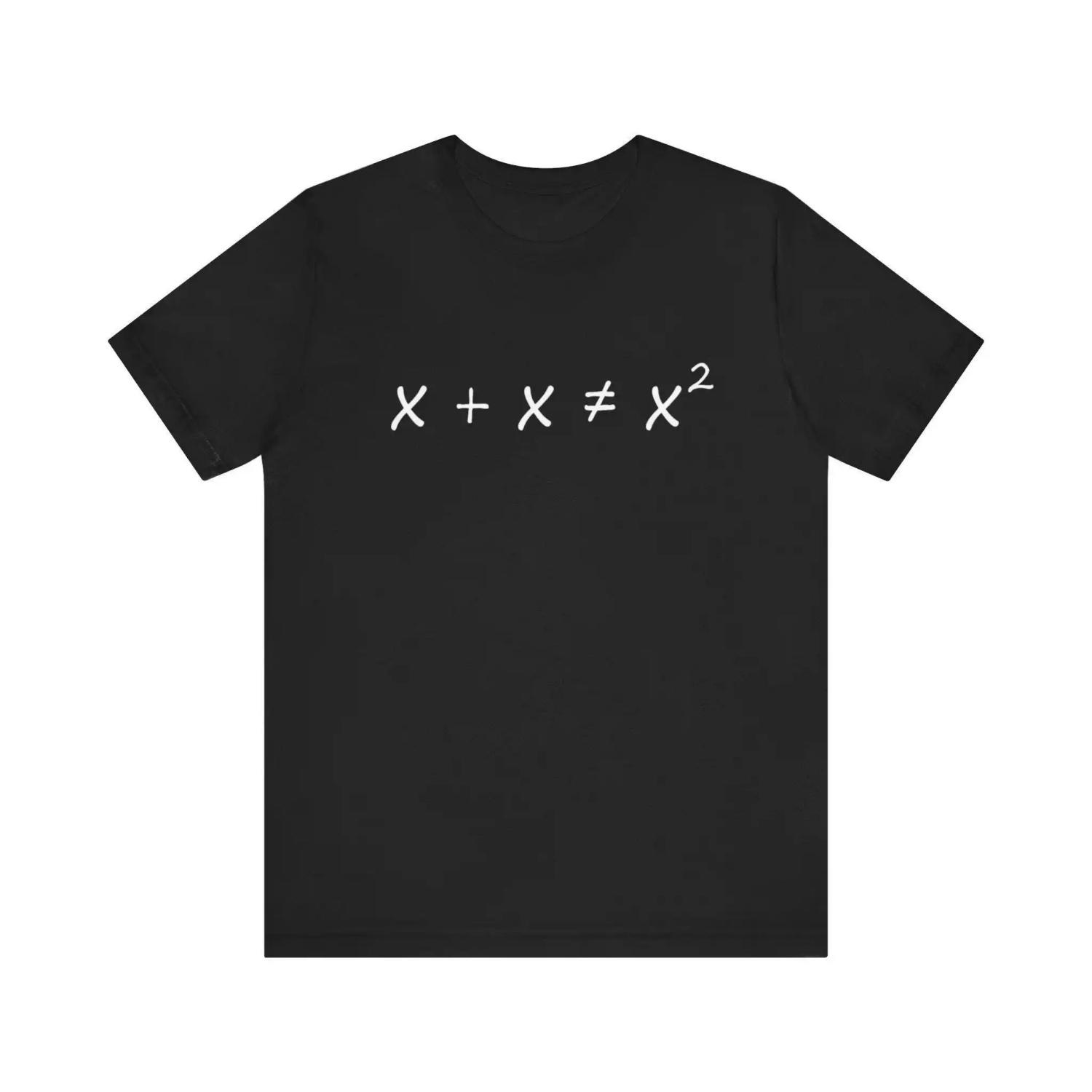 School Math Lover T-Shirt Humorous Women Fashion Funny Math Teacher Shirt Gift For Math  Teacher Summer Crewneck Short Sleeves S чёрный