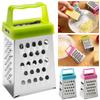 Four-Sided Grater Non-slip Handle Mini Cheese Grater Multifunctional Stainless Steel Kitchen Accessories